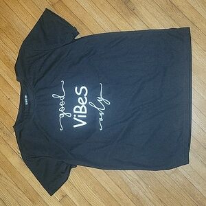 Good Vibes only Black tshirt new without tag